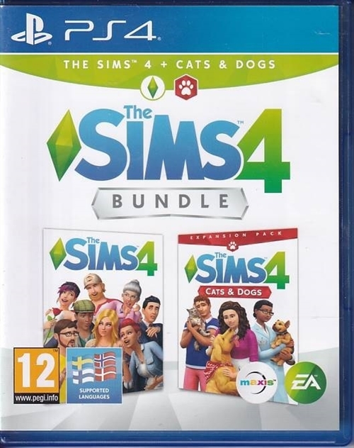 The Sims 4 + Cats and Dogs Bundle - PS4 (B Grade) (Genbrug)